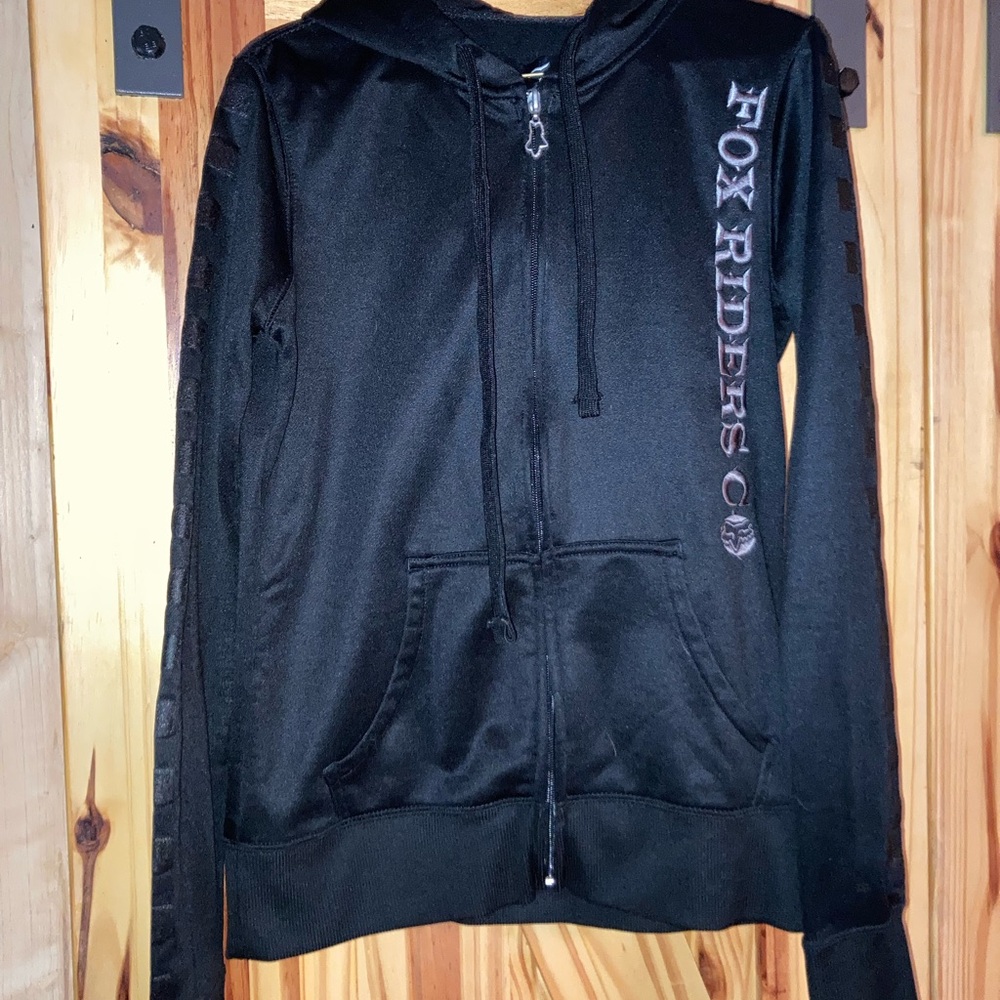 Fox Riders Black Women's Hoodie with Logo